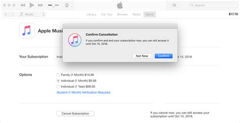 cancel subscriptions on itunes